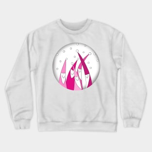 Retro Vintage Pink Santa Claus Crewneck Sweatshirt